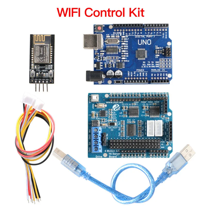 Металлическая рука робота 7DOF+ набор WiFi комплект управления+ 7 шт. MG996r Сервоприводы для Arduino DIY робот проект