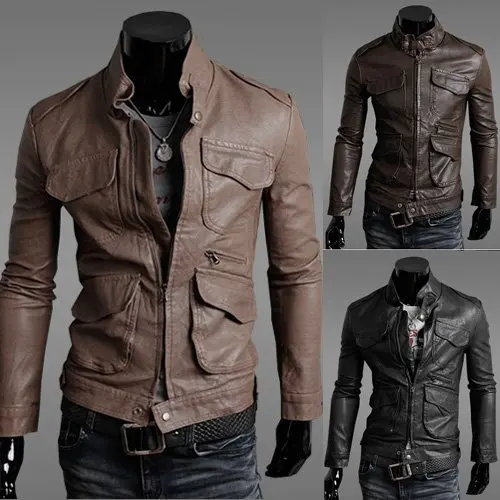NEW Leisure Cool Khaki Outerwear Parka Cheap Mens Jackets
