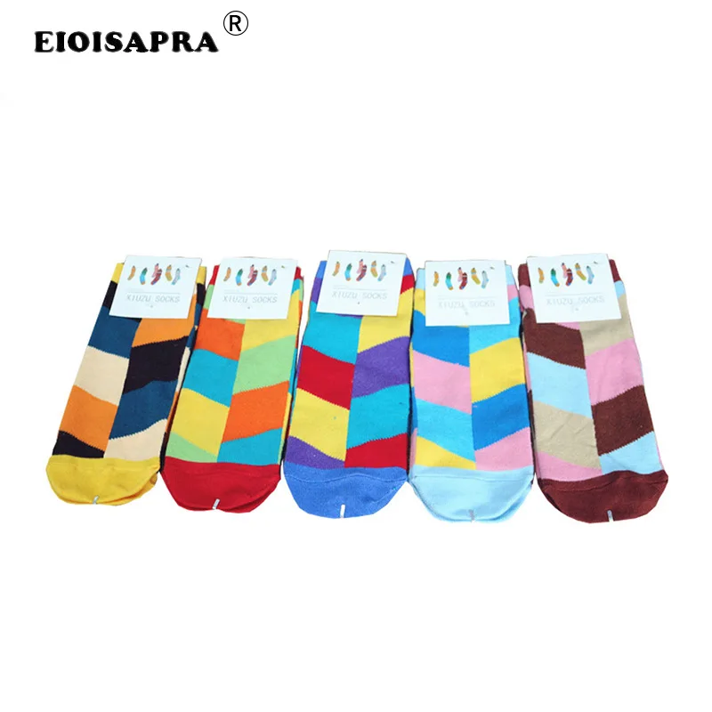 

[EIOISAPRA]Spring/Summer Cotton Cheap Candy Color Graphics Socks Women Creative Harajuku Laszlo Straight Plate Calcetines Mujer