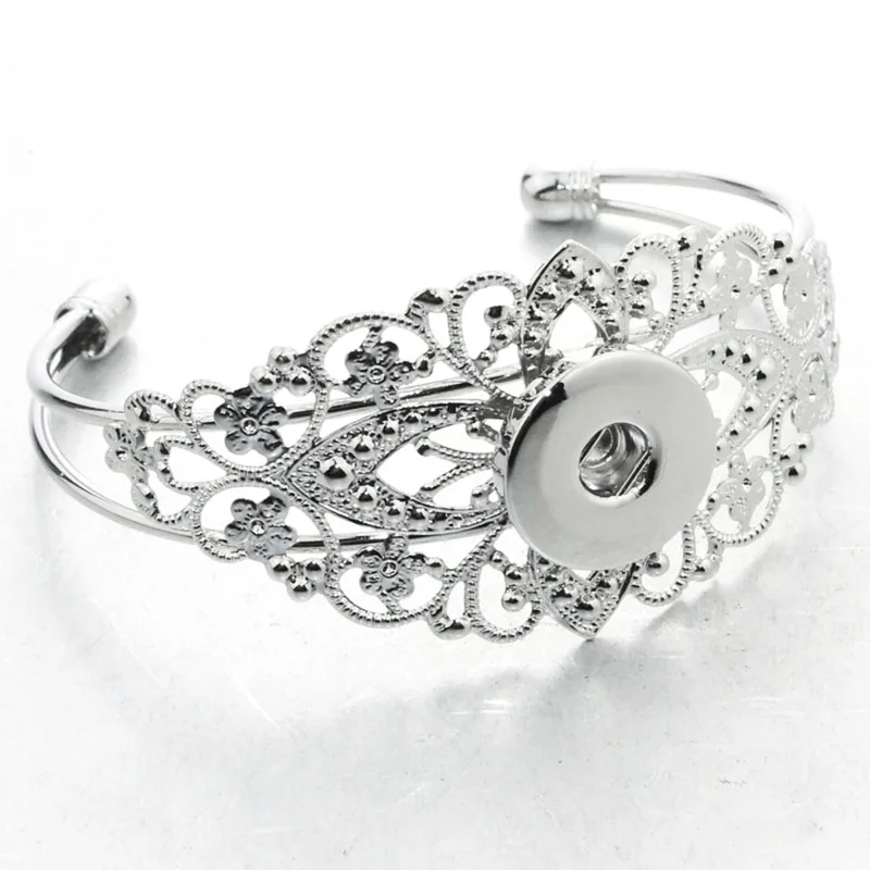 Imperial crown Bracelets for men metal snaps bangles alloy Bracelets fit 18MM snaps buttons font b