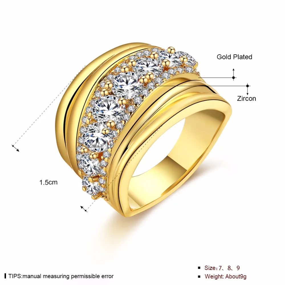 Новинка женский заявление Стиль Роскошные Diamante кольцо AAA CZ проложили Модные