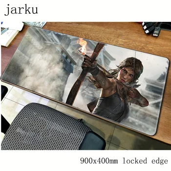 

tomb raider mouse pad gamer 900x400mm notbook mouse mat large gaming mousepad Domineering pad mouse PC desk padmouse accessories