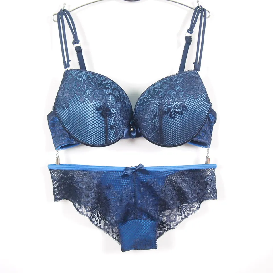underwear sets sale The new European and American lace sexy bra underwear sets fashion bra embroidery sets sheer bra and panty sets Bra & Brief Sets