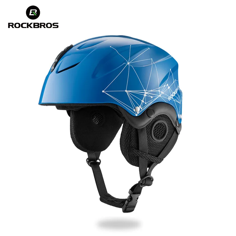 

ROCKBROS Skiing Helmet EPS Integrally-molded Safety Ski Helmets Snow board Windproof Men Women Kid Thermal Skateboard Headgear
