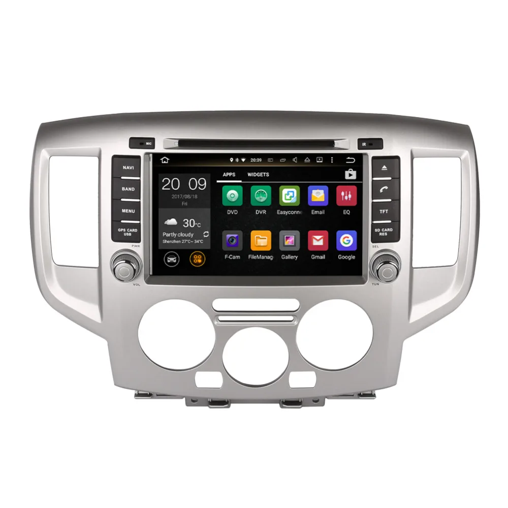 Clearance 8 Inch Android 8.0 Octa Core 4GB RAM Car GPS Navigation For Nissan NV200 2009- Car Radio Stereo DVD Multimedia Player WIFI 4
