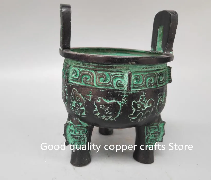 

China archaize bronze twelve chinese zodiac signs incense burner