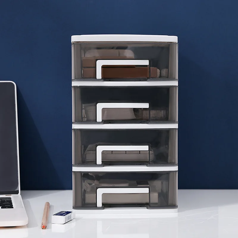 Plastic Makeup Organizer Storage Box Small Drawer Jewelry Box Office Desktop Sundries 3 Layer Stora
