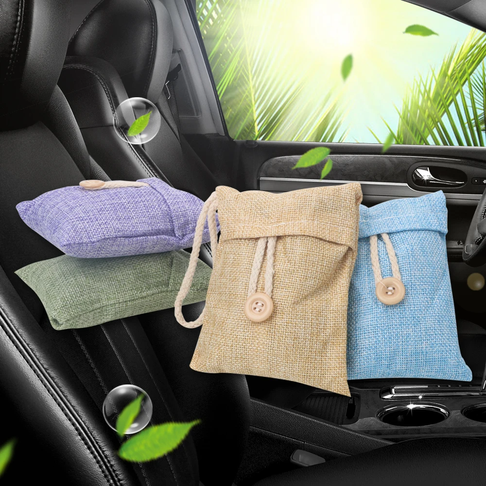 

Color Random Bamboo Charcoal Activated Carbon Bag Car Air Freshener Purifying Air Auto Accessories Odor Deodorant for Home