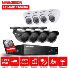 8CH DVR 4.0MP HDMI CCTV System Video Recorder 8PCS indoor outdoor Home Security Waterproof Night Vision Camera Surveillance Kits