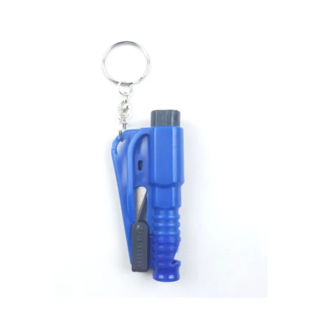 3 in 1 Emergency Mini Safety Car Emergency Hammer Bus Escape Tool Key Chain Rescue Glass Breaker 75 * 35mm