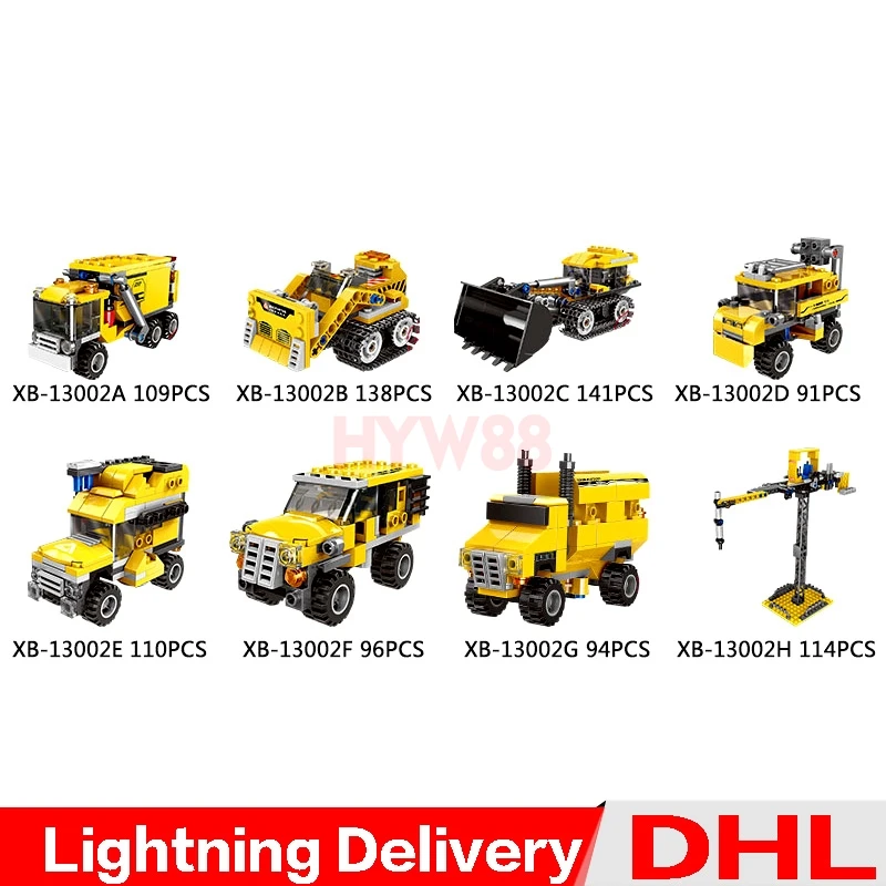 

XINGBAO 13002 New Building Blocks Bricks Toys The Giant Excavator Set 8 in 1 version Educational Funny Kids Toys Car Model Gifts