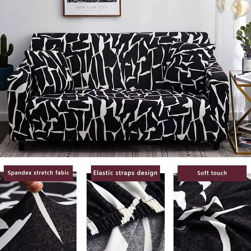 Элегантный современный диван-кровать спандекс полиэстер цветочный 1/2/3/4 местный крышка чехол стул Гостиная протектор мебели
