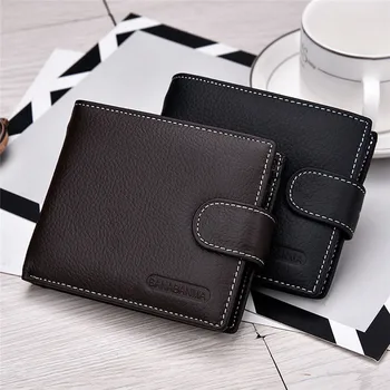 

Men Wallet Short Bifold Business Leather Card Holder Bag men wallet porte monnaie billetera hombre portafoglio uomo