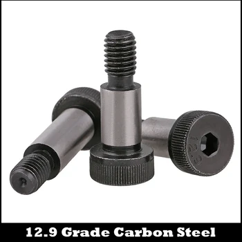 

1Pc M10*120/130 M10x120/130 12mm Shaft OD 12.9 Grade Carbon Steel Hexgaon Socket Mould Shoulder Screw Stopper Brake Stop Bolt