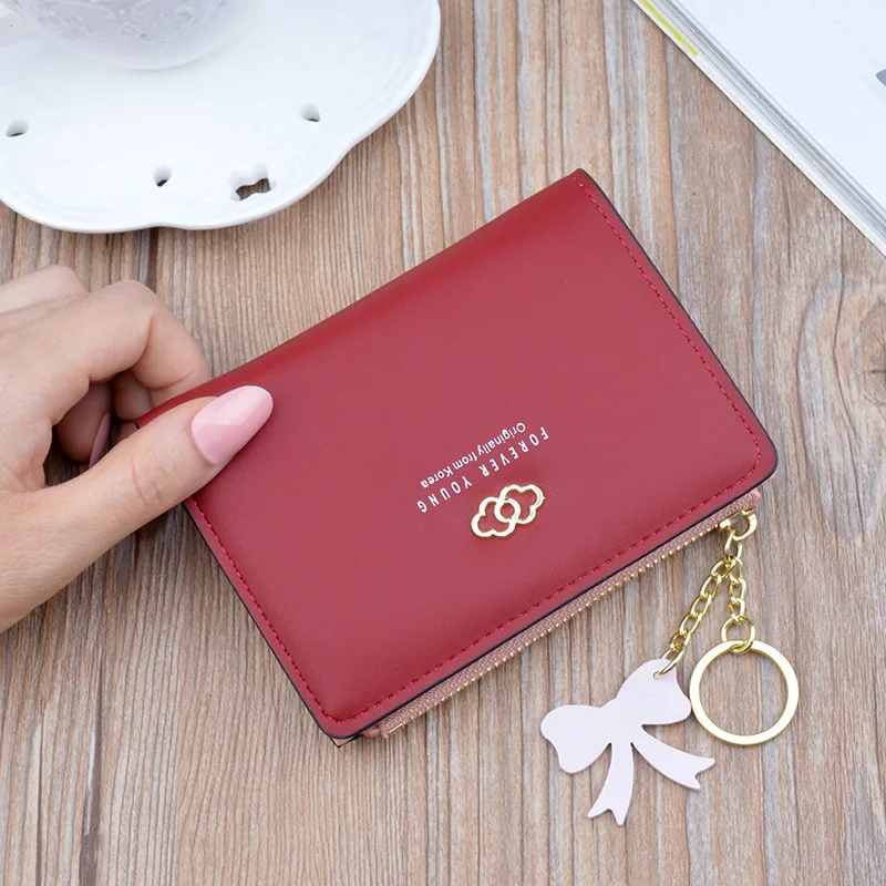 Women's wallet Cute Fashion soft skin Purse Leather Short Zip Wallet Korean Coin Card Holder Leather Card Female Clutch 412 Women's wallet Cute Fashion soft skin Purse Leather Short Zip Wallet Korean Coin Card Holder Leather Card Female Clutch 412