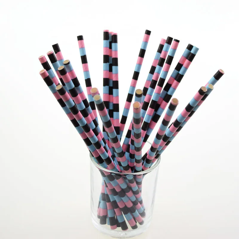 

50pcs Xmas Creative Drinking Straws Wedding Decorative Kids Birthday Party Supplies Environmenta Drinking Paper Straws