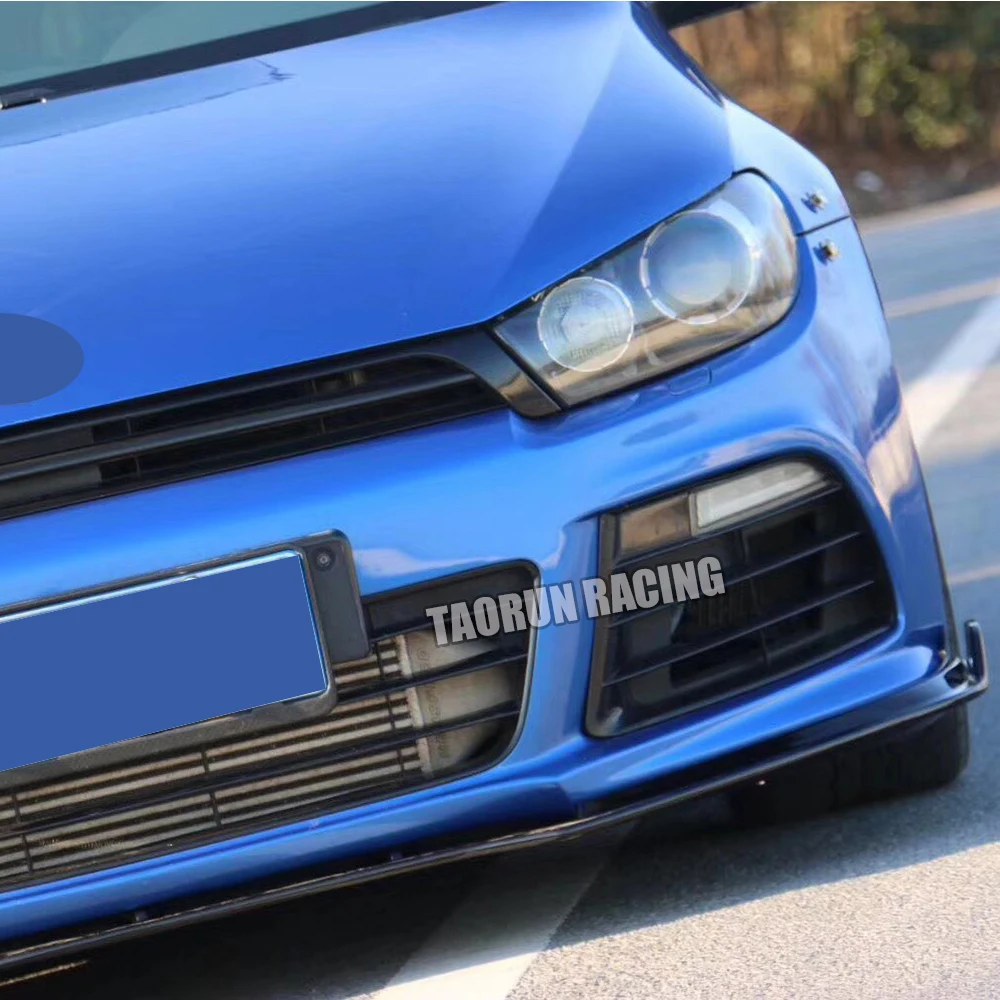 Передний бампер из настоящего углеродного волокна для Chin agon Scirocco R R20 бампер только 2009-(не подходит для стандартного автомобиля