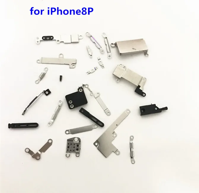 Полный корпус внутренний маленький металлический Железный для iPhone 5 5c 5S 6 6s 7 8 plus X маленький держатель защитный экран на опоре пластина набор деталей для телефона