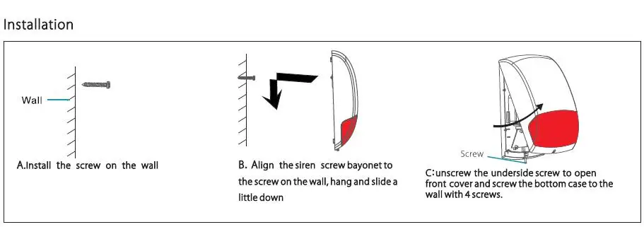 Operar sem Fio ao ar Sirene de Alarme sem Fio Bateria Alcalina Livre Strobe Piscando Sirene Externa 4 Pçs 7 Kits de sistema de alarme