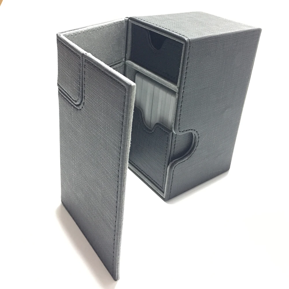 Skup Średni rozmiar pudełko kartonowe Deck Box Deck Case na magiczna tablica karty do gry kolor czarny