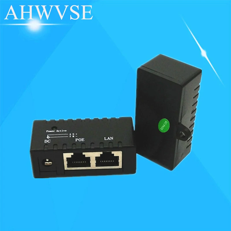 2 шт./лот RJ45 Инжектор PoE Мощность over ethernet switch Адаптеры питания 10/100 MBP пассивного PoE для PoE IP Камера AP