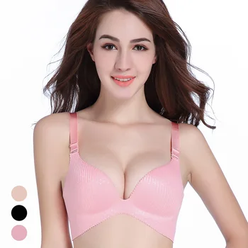 

2017 Brands Women Push Up Bra Shakeproof Fitness Bra Wireless Padded Brassiere Bra Girl Crop Top Underwear Bra Feminino