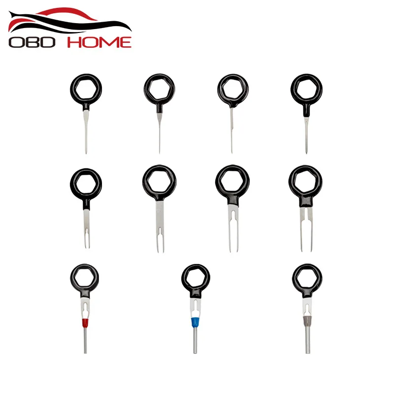 

11 pcs New Auto Car Plug Circuit Board Wire Harness Terminal Extraction Pick Connector Crimp Pin Back Needle Remove Tool Set