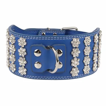 

PipiFren 7.5cm Big Dogs Collars Retractable Rhinestone Accessories Supplies For Large Dog Necklace Pet Collar pettorina cane