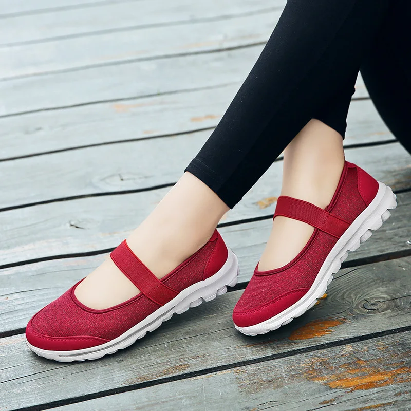 

Women Vulcanize Sneakers Comfortable Flying fabrics Spring Casual Shoes