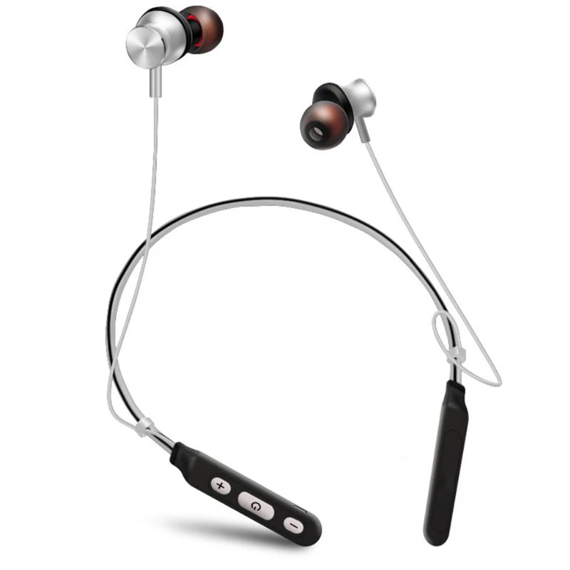 Bluetooth наушники спортивные музыка на лямке вокруг шеи в уши гарнитура супер бас