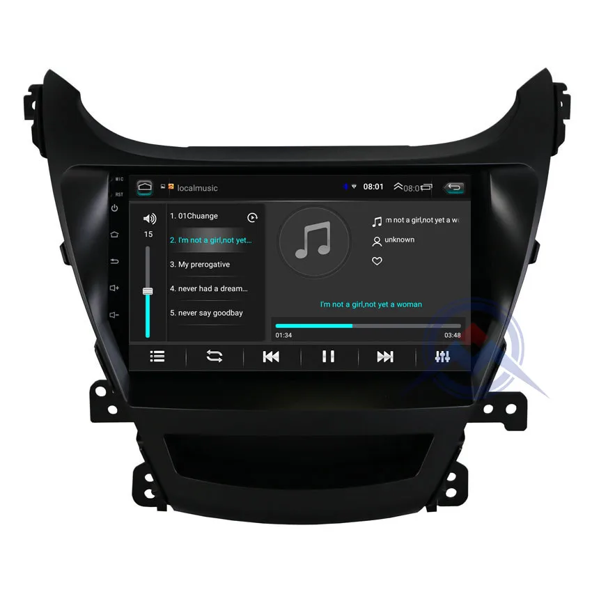 Sale ZOHANAVI Android 8.1 2.5D Screen Car GPS Navigation for Elantra Avante car Auto Radio DVD GPS multimedia player build in wifi 5
