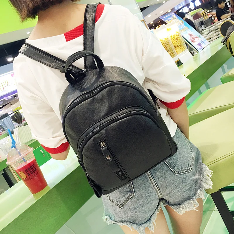 2017 Autumn Winter New Hot Fashion Women Female Casual Students School Zipper Simple Solid Color Soft