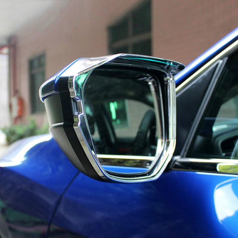 

For Honda Civic Sedan Coupe Hatchback 2016 2017 2018 Chrome Rear View Side Door Mirror Rain Visor Shade Cover Trim Car Styling
