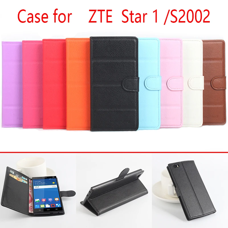Кожаный чехол для телефона ZTE star 1 S2002 Бумажник кожаный A510 A610 A520 V5 кровать Bull V8 Z9