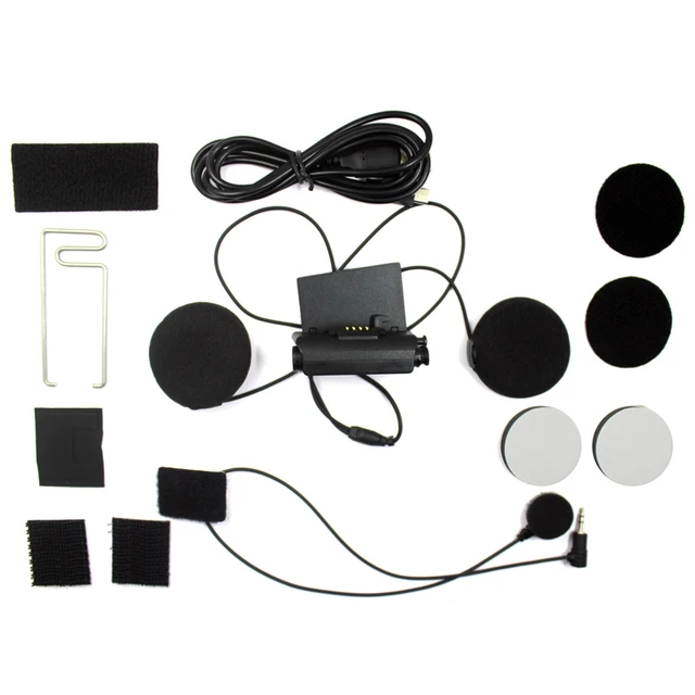 Original Motorcycle Bluetooth Helmet Headset Base Accessories Kit Soft Earphone Earpiece Mic for Airide R2 Full Face Helmet