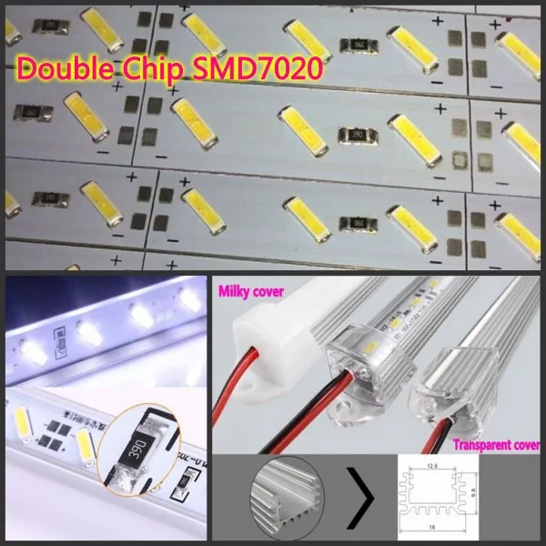 50kits X 7020 Led Strip Light 100cm/50cm Samsung Chip 12v 24v Smd7020