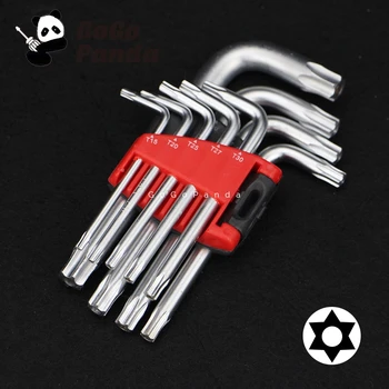 

Free Shipping 9 IN 1 Sphere Ball Head Hex Key Wrench Set Longer Type CRV Material THO-0319