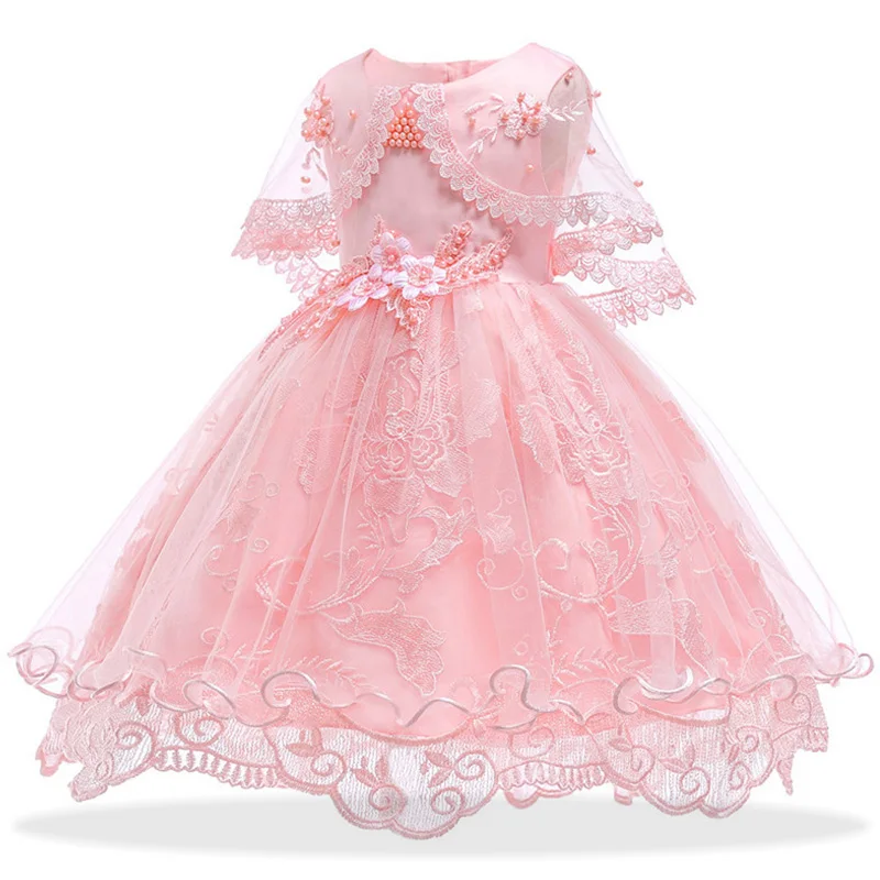 

Flower Girls Wedding Dress 2019 Summer Toddler Girls Princess Dress Kids Dresses For Girls Children Lace Dress vestido infantil