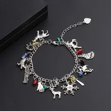 Очаровательный браслет "Игра престолов", милый маленький олень, браслет со снежинками, милый Рождественский подарок, зимний браслет для женщин
