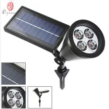 Династия Светодиодная лампа для лужайки на солнечной батарее Открытый Точечный светильник пейзаж Спайк светильник s супер яркие виллы двор сад парк дерево украшение