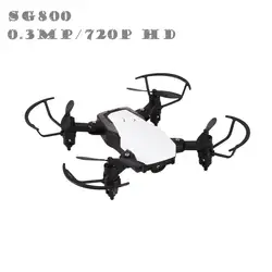 SG800 Радиоуправляемый мини-Дрон FPV системы селфи RC Quadcopter с 0.3MP/720 P HD камера в реальном времени высота Удержание Headless режим 3D флип складной