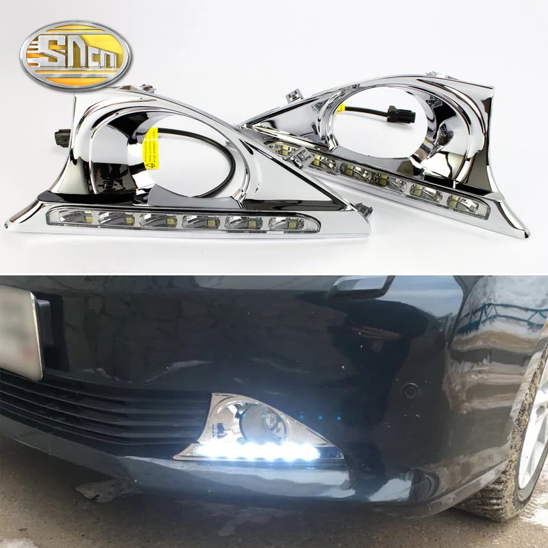 

For Toyota Camry 2012 2013 2014,With Chromed Cover Dimming Style Relay Waterproof 12V Car LED DRL Daytime Running Light SNCN