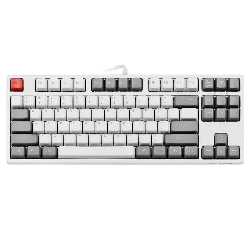 Механическая клавиатура TKL без подсветки-Cherry MX Silent Red-компактная эргономичная конструкция 87 клавиш игровая клавиатура(QWERTY-US раскладка