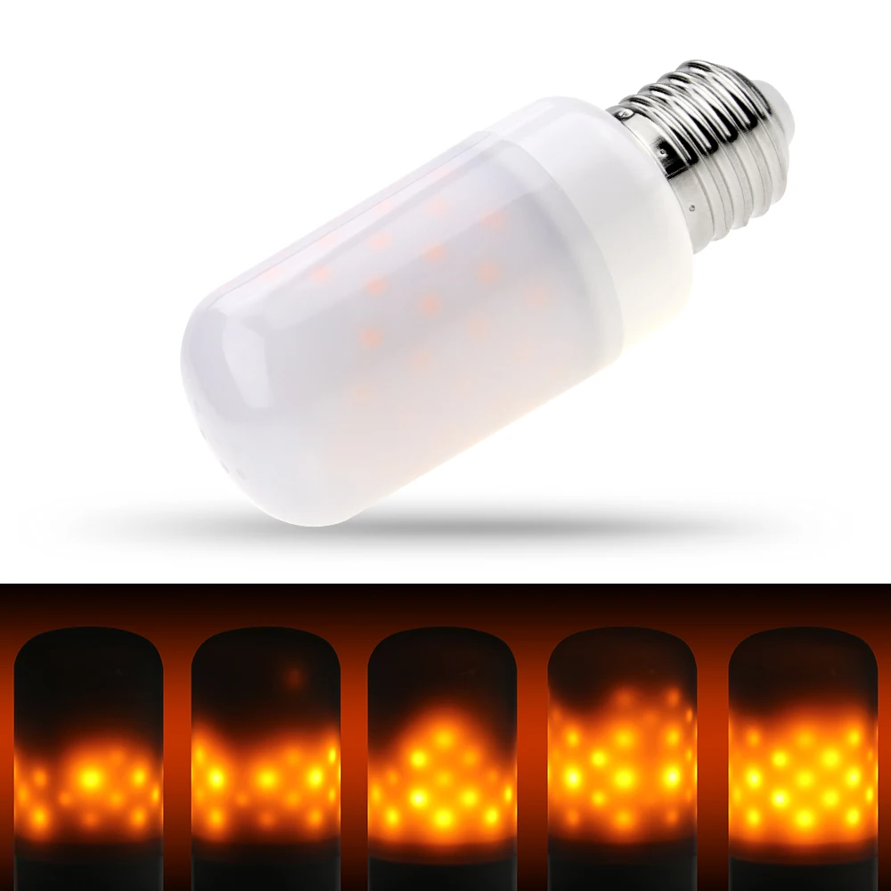 

LED Flame Lamp E27 Flame Effect Light E26 E14 Simulation Fire Burning Candle Bulb AC85-265V Holiday Atmosphere Decoration Lights