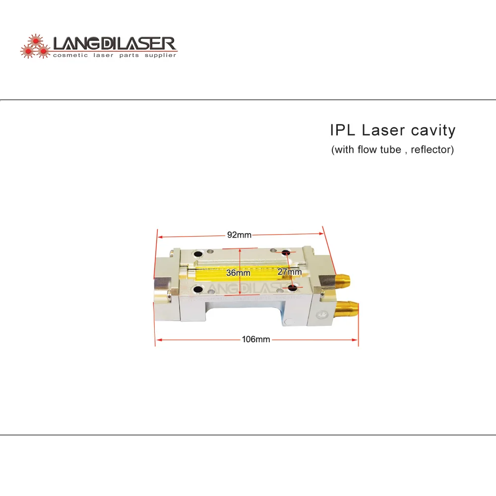 

IPL laser hand piece reflector parts ( include flow tube , siliver reflector)