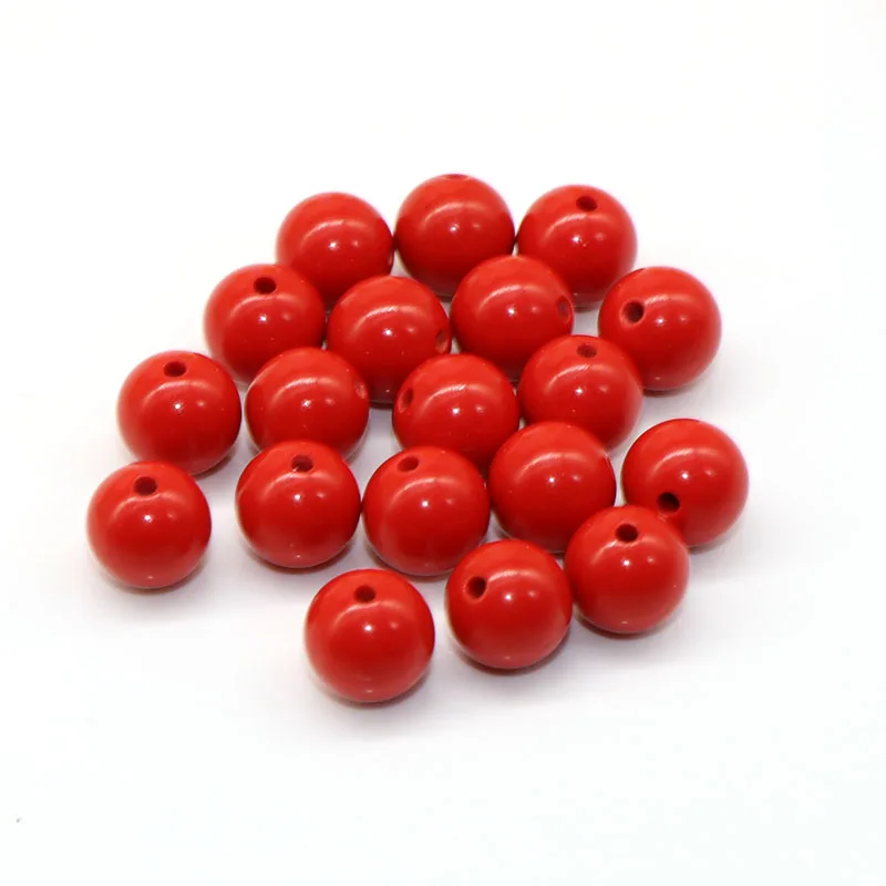 

8mm 50pcs Mixed Loose Beads Coral Red Stone Spacer beads Handwork Coral Stone Charm for DIY Bracelets Jewelry Making