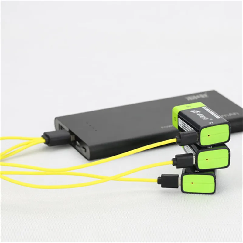 ZNTER 4 шт. RC батарея S19 9V 400mAh USB аккумуляторная Lipo для камеры + usb кабель