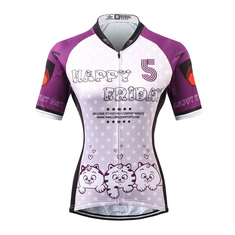 

THRILLER RIDER SPORTS TRS-W0068 Womens Cycling Jersey Cycling Clothing Bike Shirt Size S to 5XL