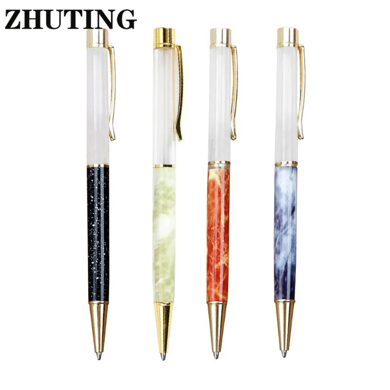 

1PC Creatively 1.0mm Ballpoint Pen Metal DIY Pen For Writing Stationery Office School Ballpoint Pen
