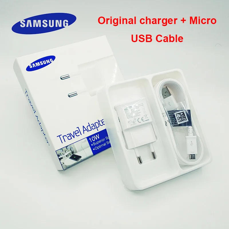 samsung USB зарядное устройство дорожный адаптер 5В 2А 1 м/1,5 м Micro USB кабель для Galaxy S6 S7 Edge J3 J5 J7 Note 5 4 A3 A5 A7